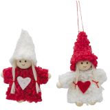 Boucle Angel with Heart Hanging Decorati