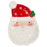 Sale Santa Plate Red & White 21cm