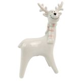 Sale Cute Reindeer Decoration White 19cm