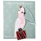 Australian Galah Hanging Decoration Pink