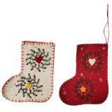 Wreaths on Mini Stocking Hanging Decorat
