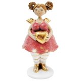 Curvy Angel Holding Heart Standing Decor