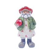 Toadstool Santa Resin Standing Red & Gre