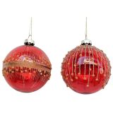 Elegant Gold Spots & Stripes Bauble Hang