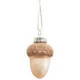 Mini Acorn Hanging Decoration Gold 5cm 