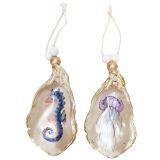 Jellyfish & Seahorse Shell Hanging Decor