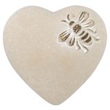 Fable Bee Heart Stone Bisque 15cm 