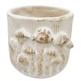 Fable Toadstool Planter Bisque Sm 13cm 