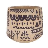 Sale Kaleem Tribal Planter Sand Black M