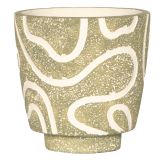 Sale Charlie Curved Lines Planter Green 