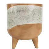 Sale Avery Dot Planter with Legs Beige L