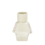 Sale Block Man Sitting Planter White 14c