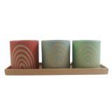 Sale Shae Rainbow Planters on Tray Grn, 