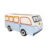 Retro Kombi Van Planter Blue H10x22cm 