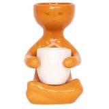 Sale Person Holding A Pot Planter Carame
