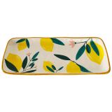 Evergreen Ceramic Platter Green, Yellow 