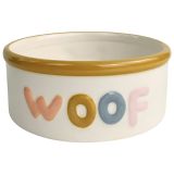 Perfect Pets Woof Dog Bowl White  Colou