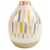 Sale Maldon Stripe Ceramic Vase Colourfu