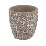 Sale Josie Floral Planter Grey White S