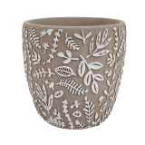 Sale Josie Floral Planter Grey White M