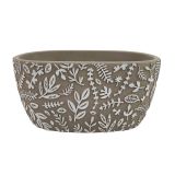 Sale Josie Floral Planter Grey White L