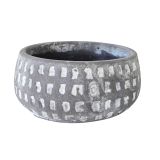 Sale Leah Round Planter Black Med 17x7cm