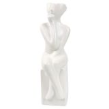 Emerson Sitting Lady Vase White 32cm 