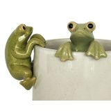 Frog Pot Hanger Green 8cm