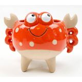 Crab Planter Orange Lg 13cm 