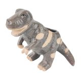 T-Rex Dinosaur Planter Grey 13cm 