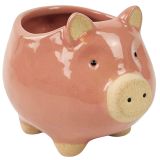 Pig Planter Pink Sm 8cm 