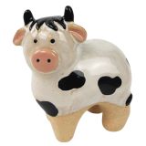 Cow Pot Hanger Sand  Black 8cm 