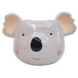 Koala Head Planter Grey 14cm 