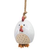 Chicken Bell White 18cm 