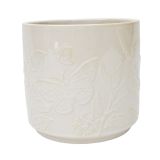 Butterfly Planter White 12cm 