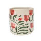 Pilbra Planter Green & Red Sm 11cm 