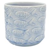 Fish Planter Blue 14cm 