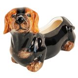 Cute Dachshund Planter Brown 8.5cm 