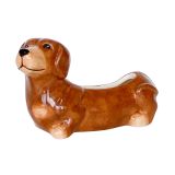 Cute Dachshund Planter Brown 20cm 