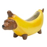 Banana Dog Small Planter Yellow 9cm 