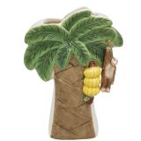 Jungle Tree Vase Beige & Green 22cm 