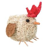 Husk Chicken Planter White 15cm 