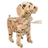 Woven Dog Planter Natural 25cm 