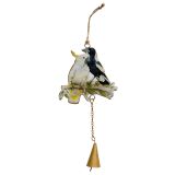 Popcorn Blue Magpie & Cocky Hanging Bell
