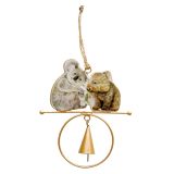 Popcorn Blue Koala & Wombat Hanging Bell