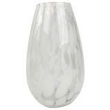 Tommy Speckle Glass Vase White Lg 34cm 