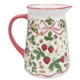 Strawberry Fields Jug Red & Green 15cm 