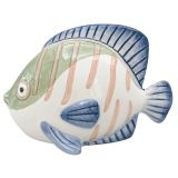 Reef Fish Ornament White & Green 16cm 