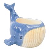 Reef Whale Planter Blue 13cm 