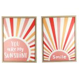 sale Sunshine Wall Art Pink 60cm (2 Asst